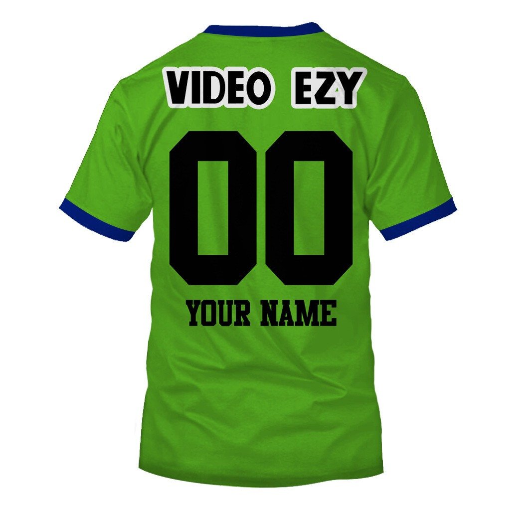 Canberra Raiders 1990 Video Ezy ARL/NRL Vintage Retro Heritage Jersey Full Custom Name Number