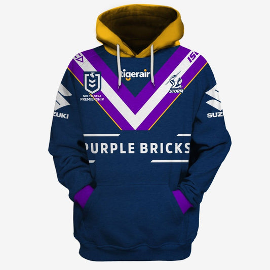 Personalised NRL Melbourne Storm 2019 Jersey Full Custom Name Number