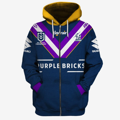 Personalised NRL Melbourne Storm 2019 Jersey Full Custom Name Number