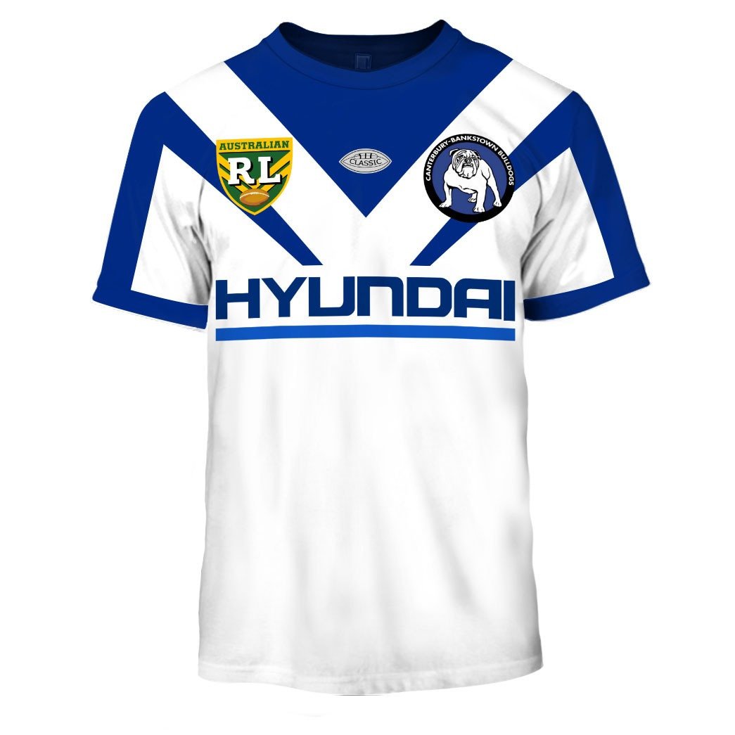 Canterbury Bankstown Bulldogs 1995 ARL/NRL Retro Heritage Jersey Full Custom Name Number