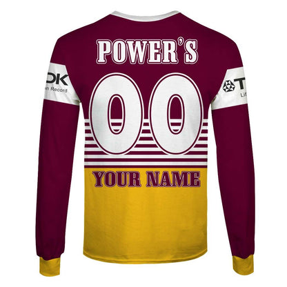 Personalize Brisbane Broncos NRL 1992 Retro Jersey Full Custom Name Number