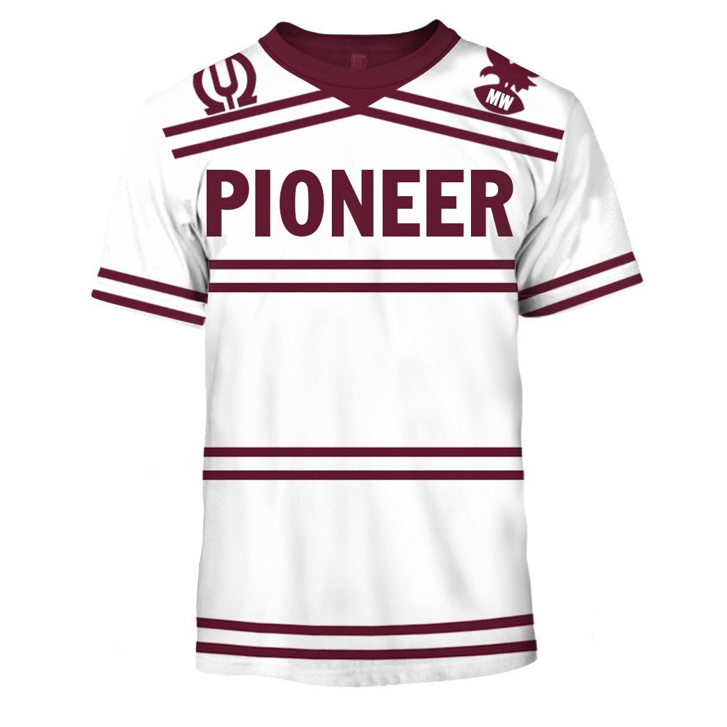 Personalized Manly Sea Eagles NRL 1976 Retro Throwback Vintage Jersey Full Custom Name Number