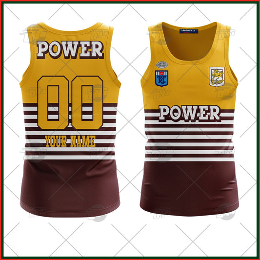 Personalized Brisbane Broncos 1988 ARL/NRL Vintage Retro Heritage Tank Top For Men Women Custom Name Number