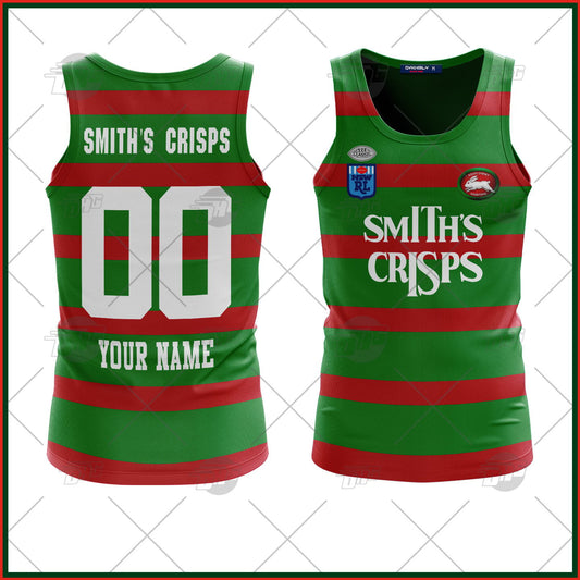 Personalized 1989 South Sydney Rabbitohs Vintage Retro Tank Top For Men Women Custom Name Number