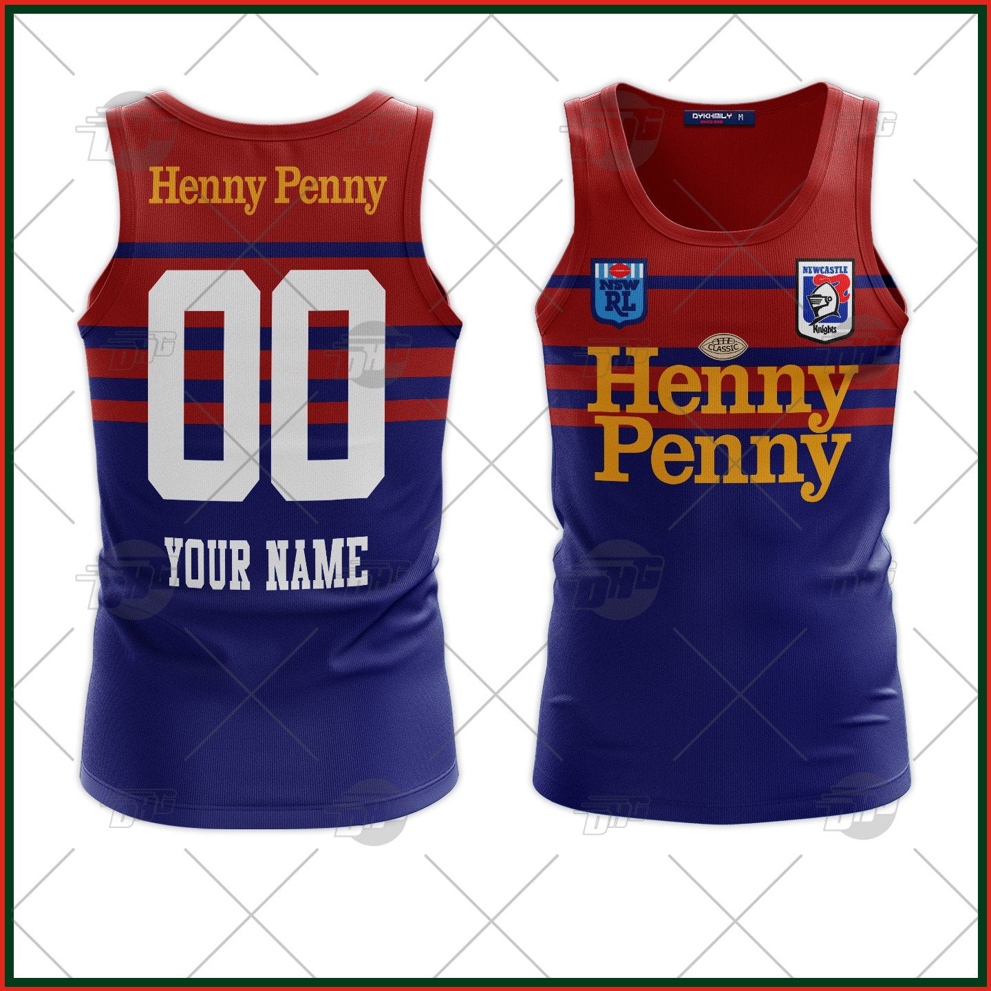 Personalized Newcastle Knights 1988 ARL/NRL Retro Heritage Vintage Tank Top For Men Women Custom Name Number