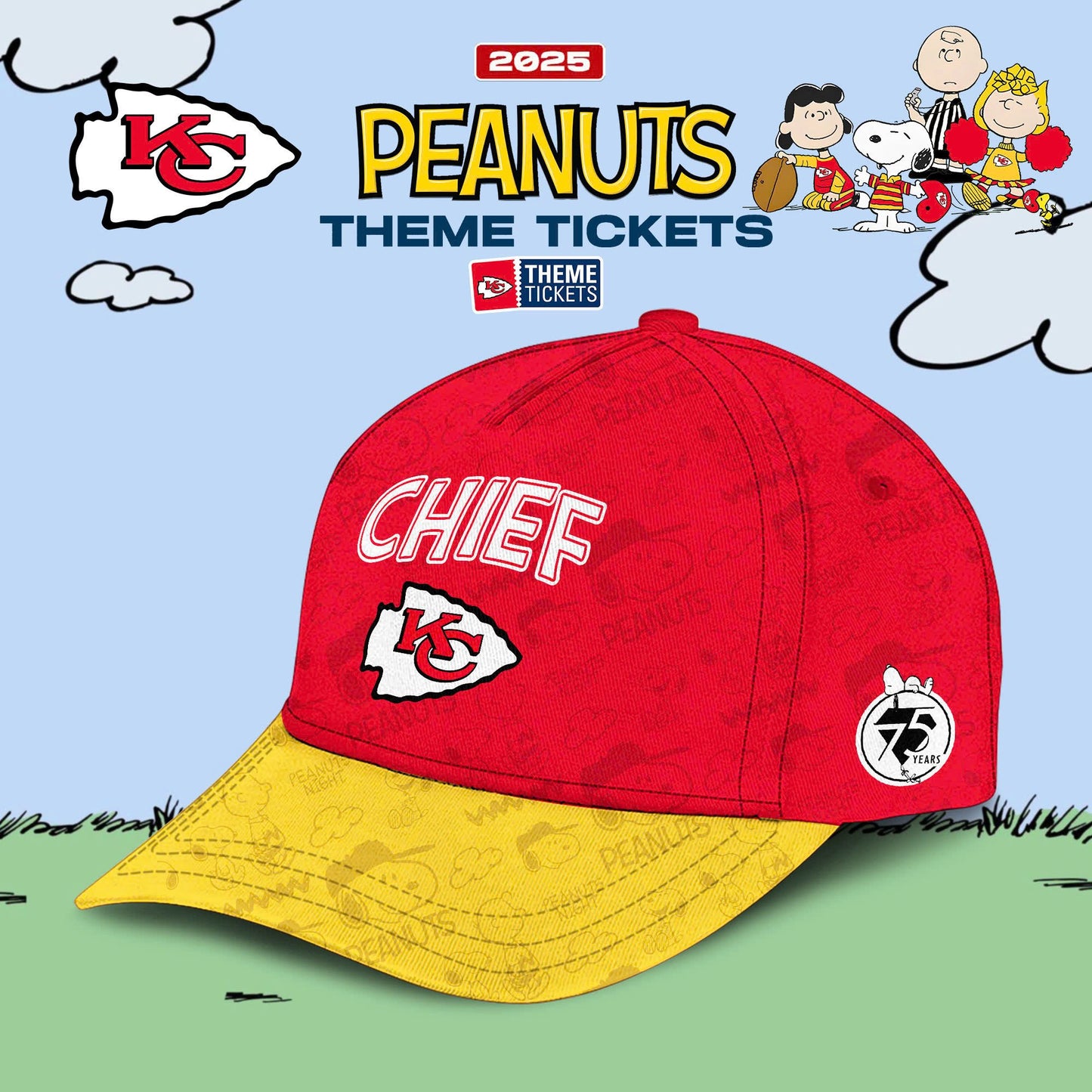 Kansas City Chiefs x Peanuts Limited Editions - Hoodie + Joggers + Cap