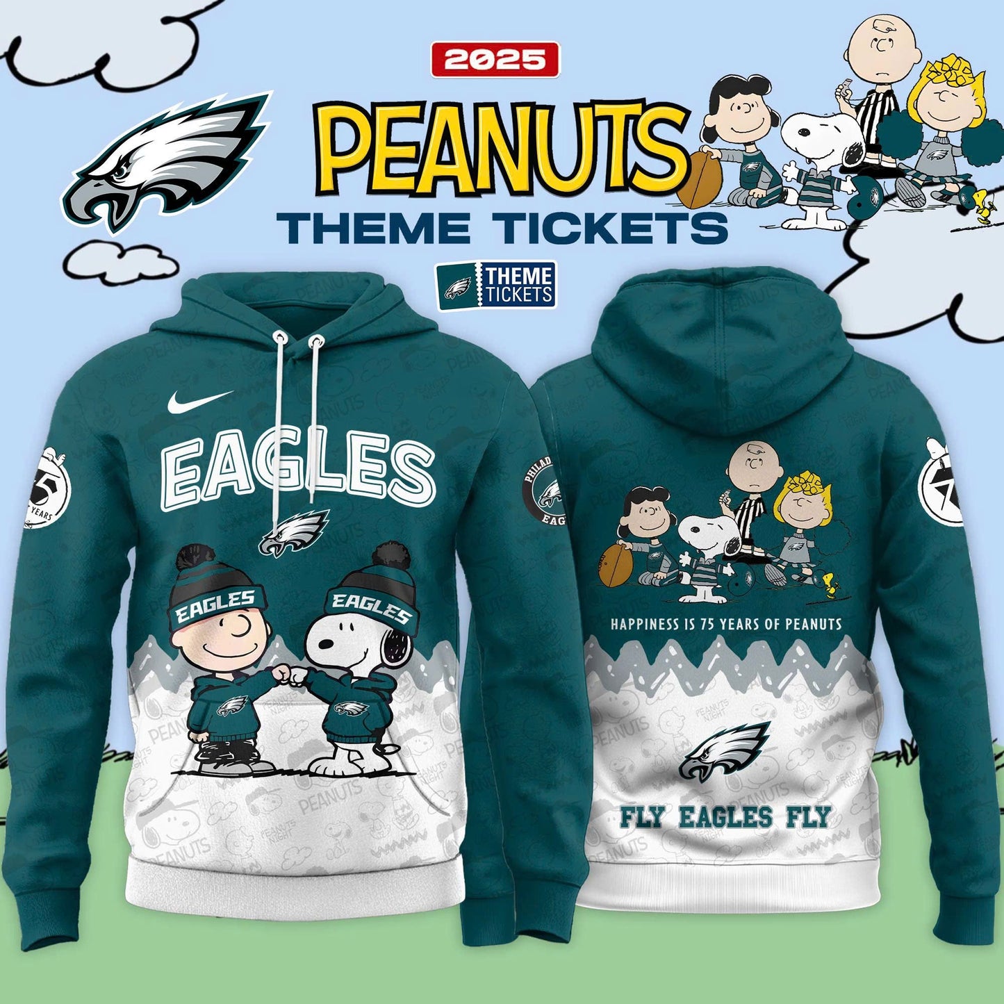 Philadelphia Eagles x Peanuts Limited Editions - Hoodie + Joggers + Cap