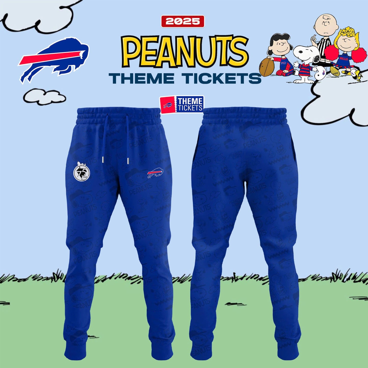 Buffalo Bills x Peanuts Limited Editions - Hoodie + Joggers + Cap