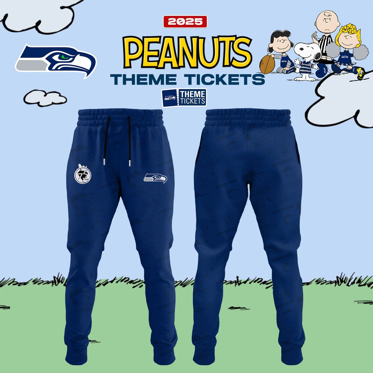 Seattle Seahawks x Peanuts Limited Editions - Hoodie + Joggers + Cap