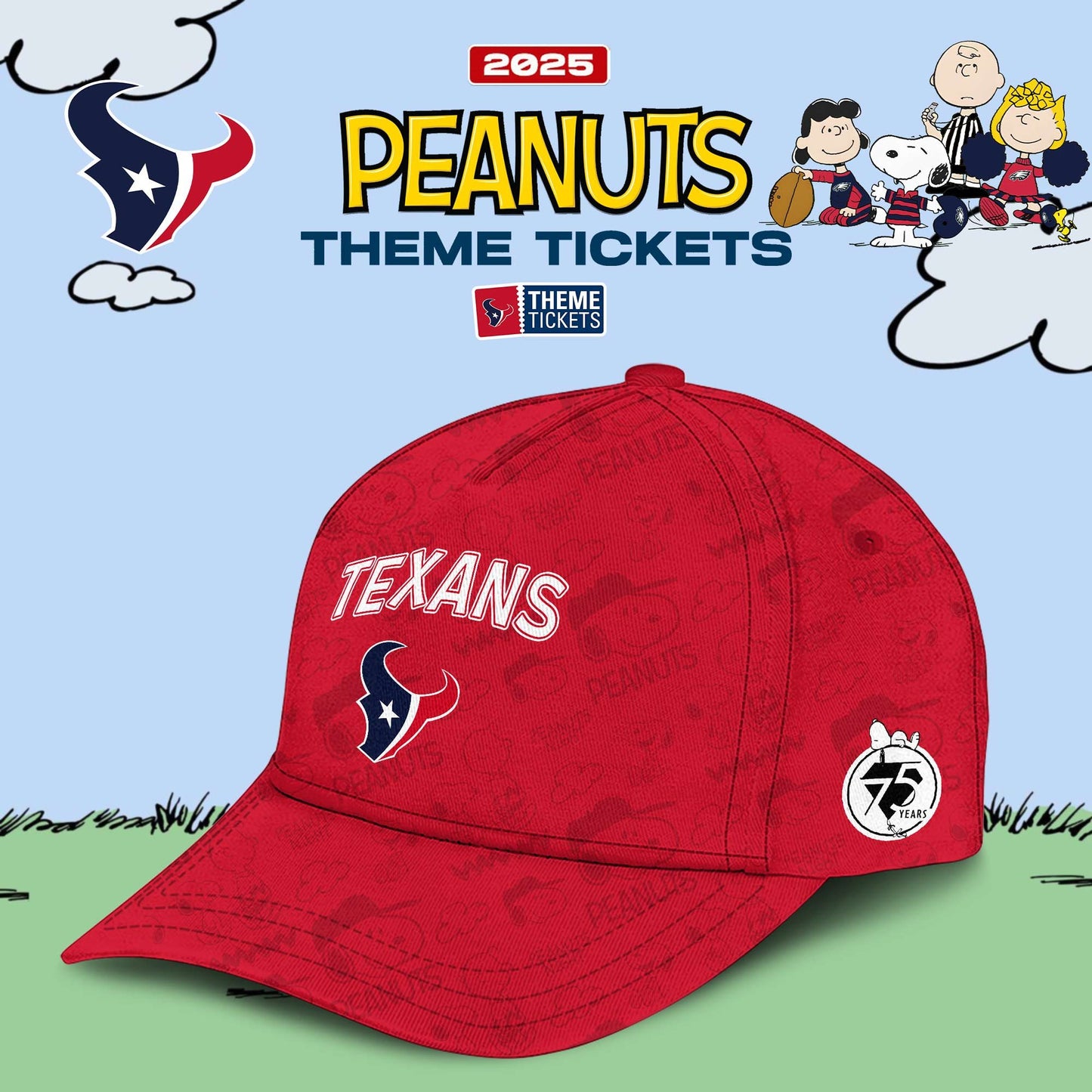 Houston Texans x Peanuts Limited Editions - Hoodie + Joggers + Cap