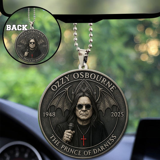 Ozzy Osbourne Custom Shape 1-sided Acrylic Car Ornament
