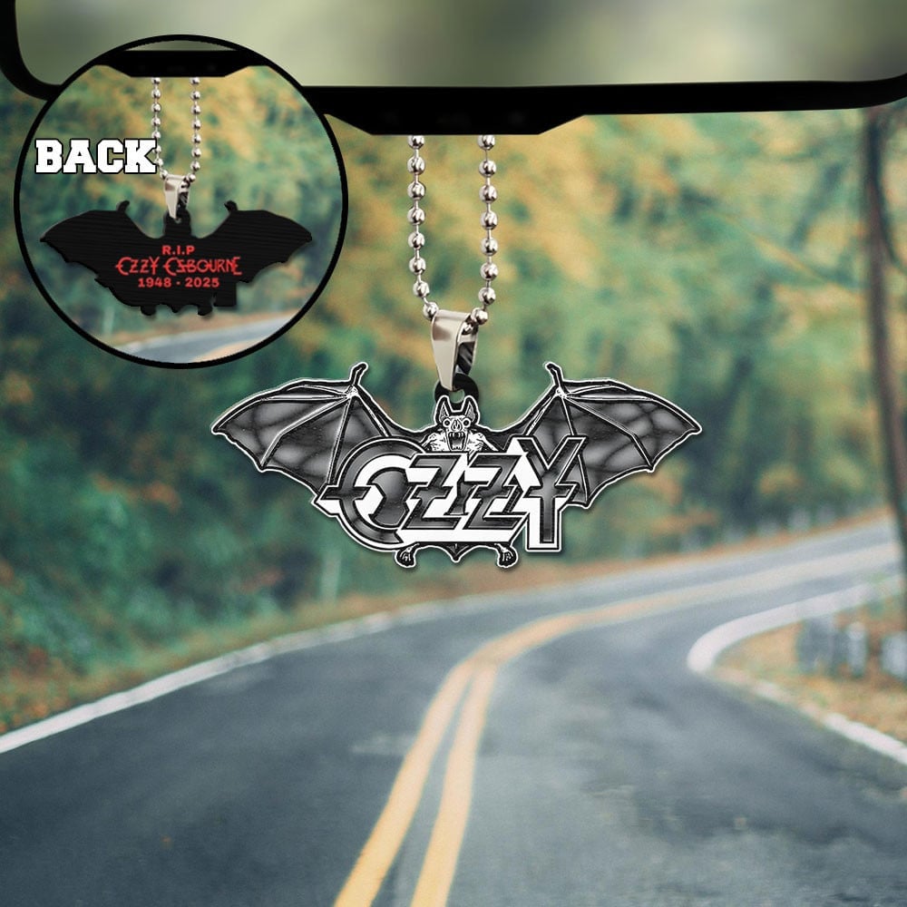 Ozzy Osbourne Custom Shape 1-sided Acrylic Car Ornament