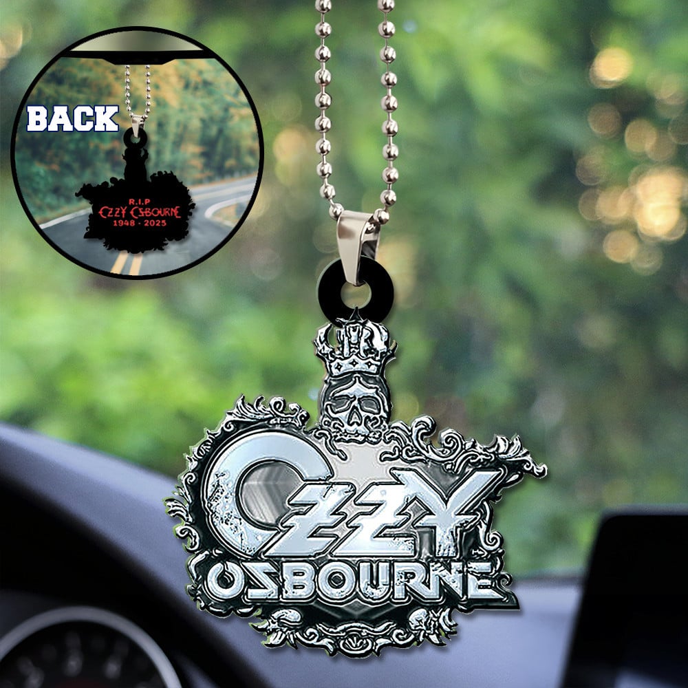 Ozzy Osbourne Custom Shape 1-sided Acrylic Car Ornament