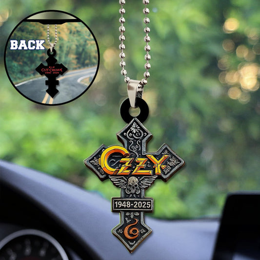 Ozzy Osbourne Custom Shape 1-sided Acrylic Car Ornament