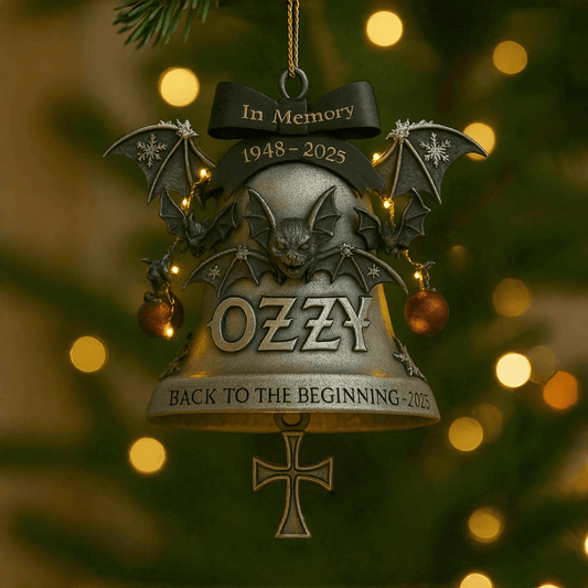 Ozzy Osbourne Christmas Custom Shape 1-sided Acrylic Car Ornament