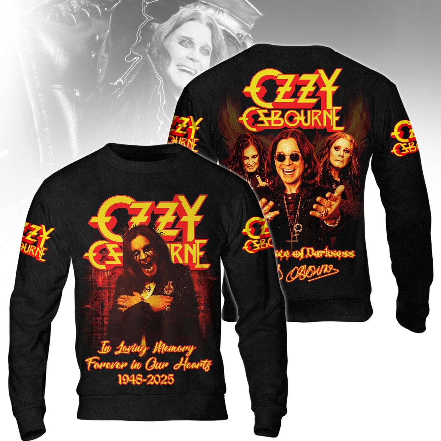 Ozzy Osbourne 3D Apparel Full Style