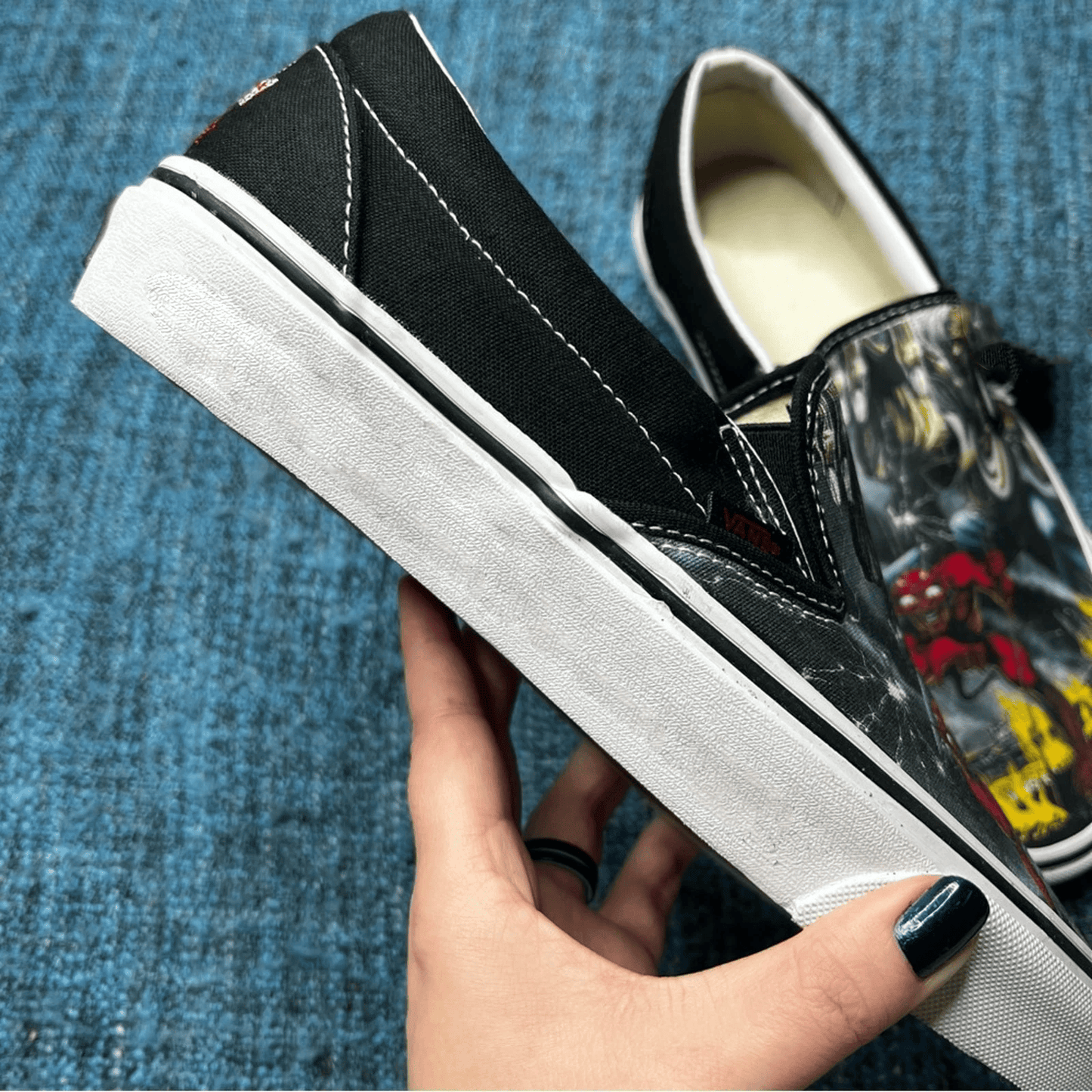 Iron Maiden the number of the beast Slip On Sneakers