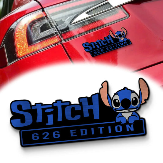 Stitch Experiment 626 Edition Laser Engraved or 3D Inlayed Car Name Badge