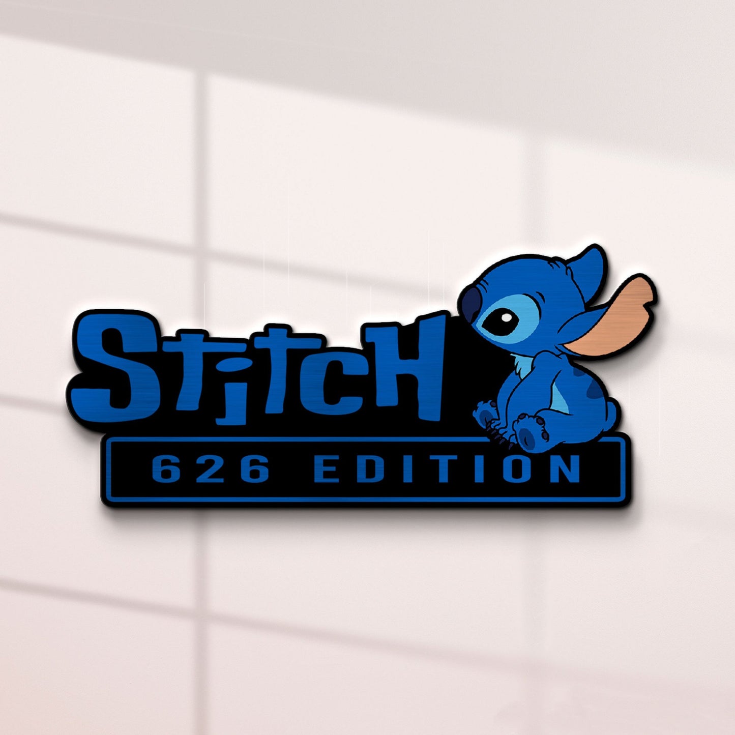 Stitch Experiment 626 Edition Laser Engraved or 3D Inlayed Car Name Badge 5