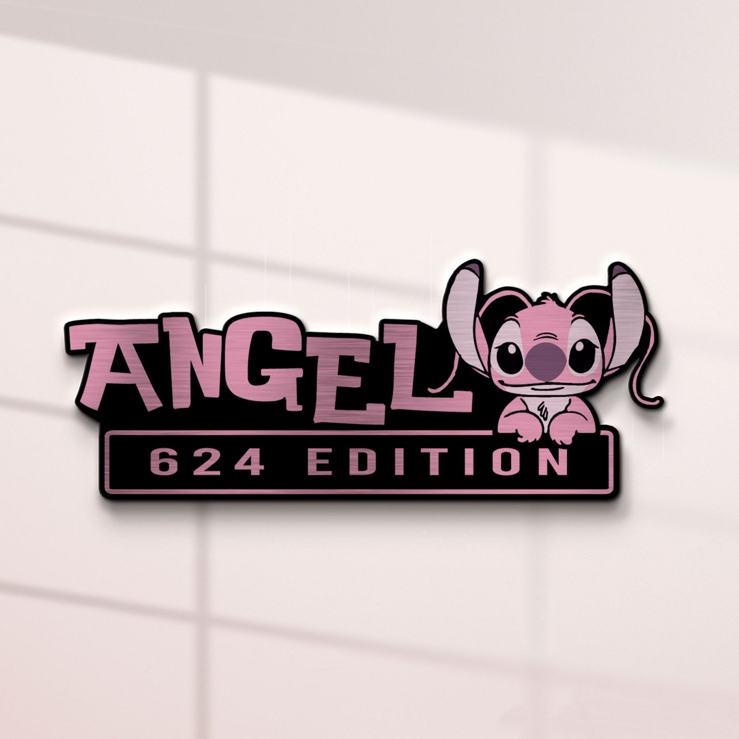 Angel Experiment 624 Edition Laser Engraved or 3D Inlayed Car Name Badge