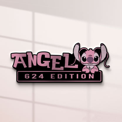 Angel Experiment 624 Edition Laser Engraved or 3D Inlayed Car Name Badge