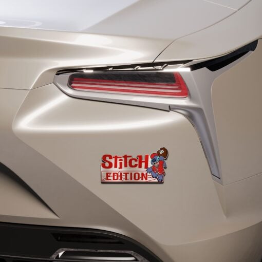 Baseball Stitch Edition Laser Engraved or 3D Inlayed Car Name Badge