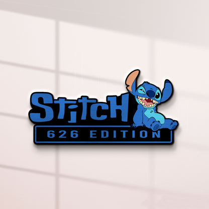 Stitch Experiment 626 Edition Laser Engraved or 3D Inlayed Car Name Badge 6