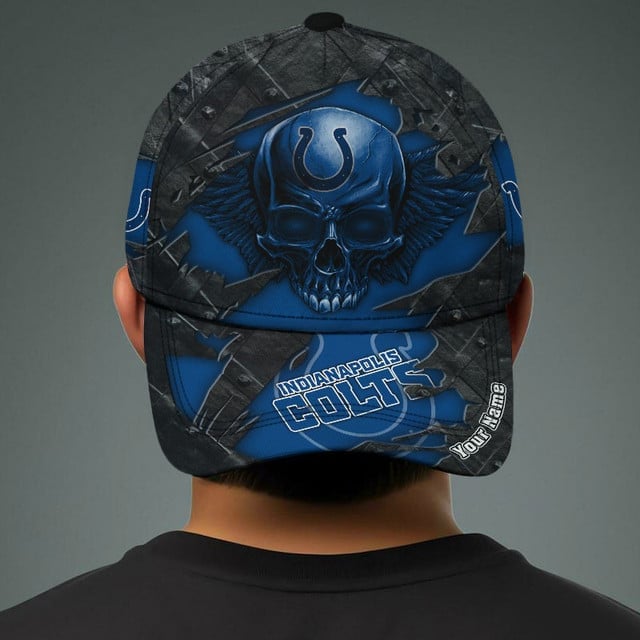 NFL All Team And Skull Art Custom Any Name Clasic Cap Gift For Fan