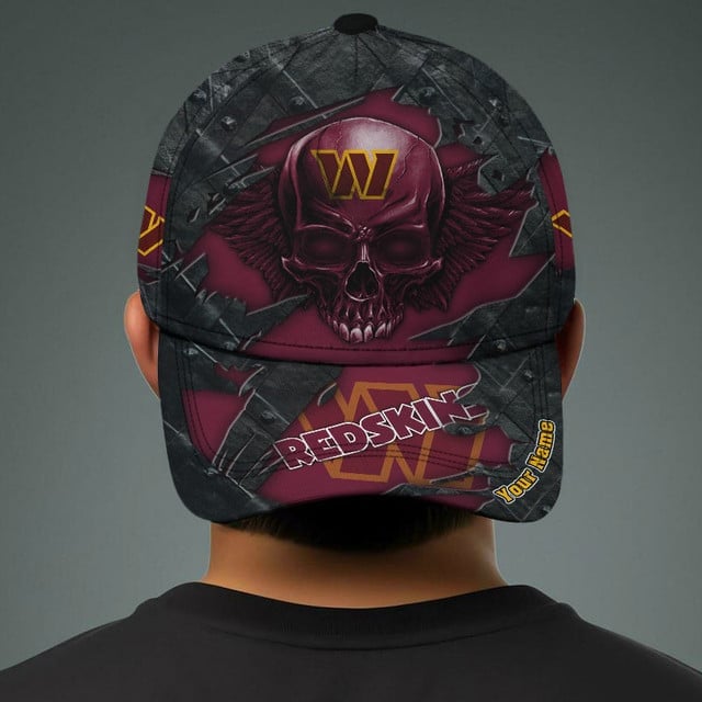 NFL All Team And Skull Art Custom Any Name Clasic Cap Gift For Fan