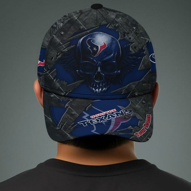 NFL All Team And Skull Art Custom Any Name Clasic Cap Gift For Fan