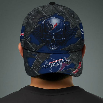 NFL All Team And Skull Art Custom Any Name Clasic Cap Gift For Fan