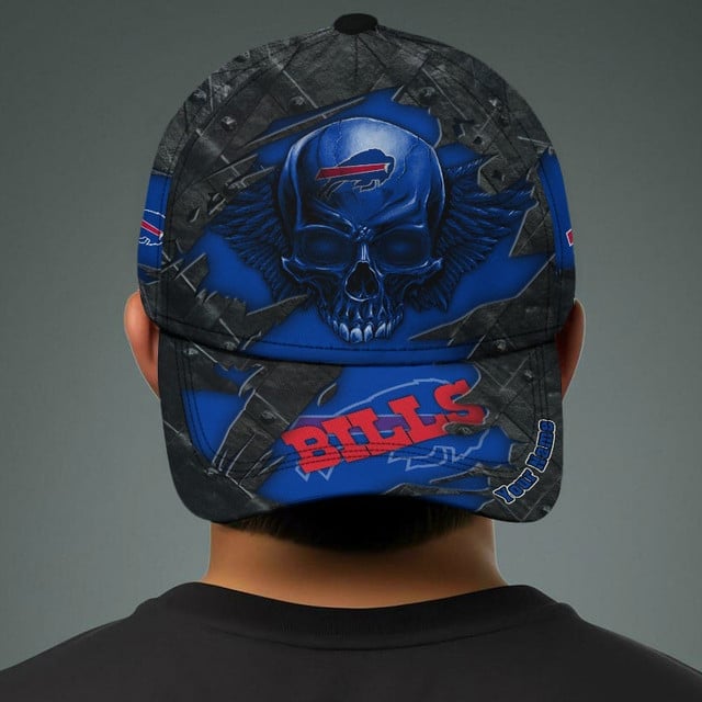 NFL All Team And Skull Art Custom Any Name Clasic Cap Gift For Fan