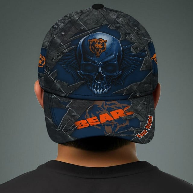 NFL All Team And Skull Art Custom Any Name Clasic Cap Gift For Fan