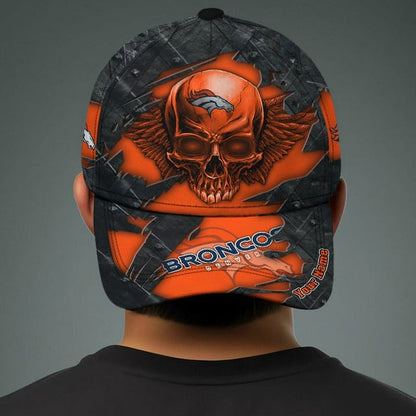 NFL All Team And Skull Art Custom Any Name Clasic Cap Gift For Fan