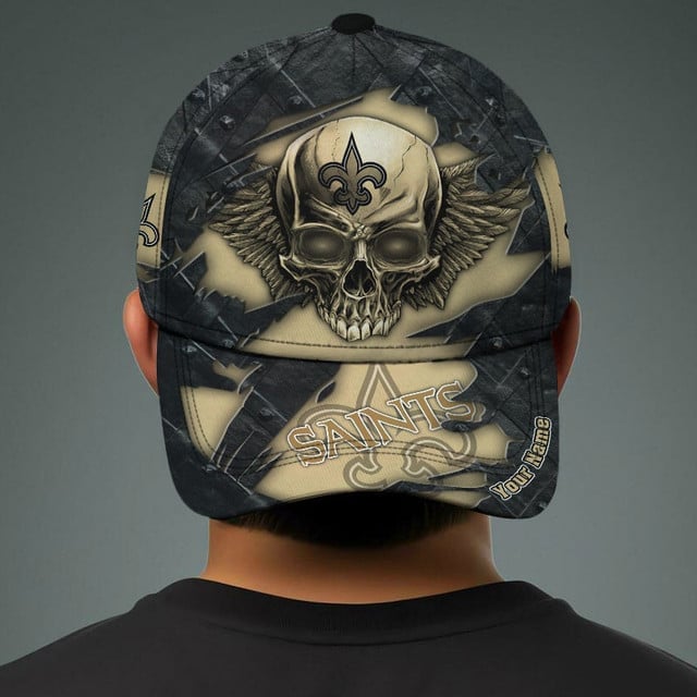 NFL All Team And Skull Art Custom Any Name Clasic Cap Gift For Fan
