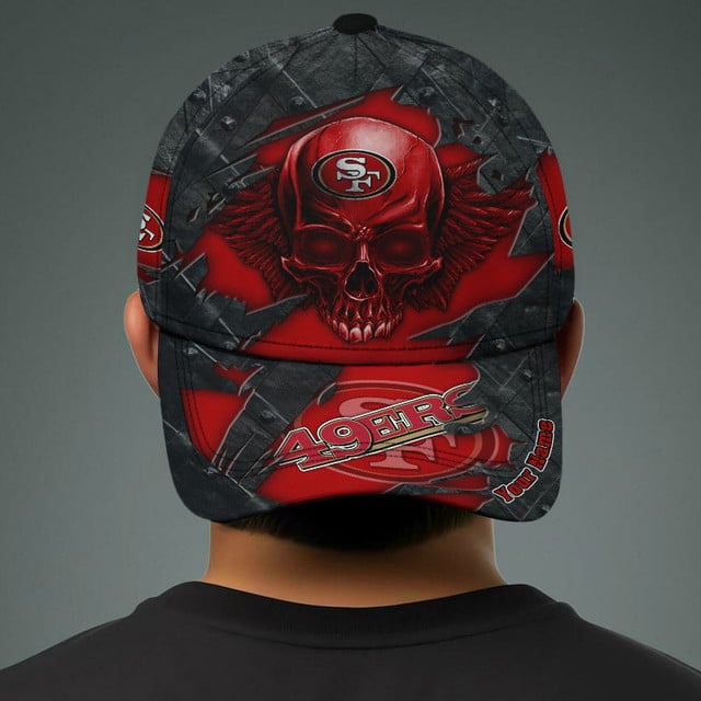 NFL All Team And Skull Art Custom Any Name Clasic Cap Gift For Fan