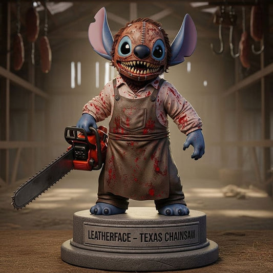 Stitch Leatherface Acrylic Block Plaque Best Gift For Horror Fan - Limited Edition