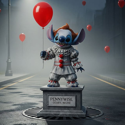 Stitch Pennywise Acrylic Block Plaque Best Gift For Horror Fan - Limited Edition