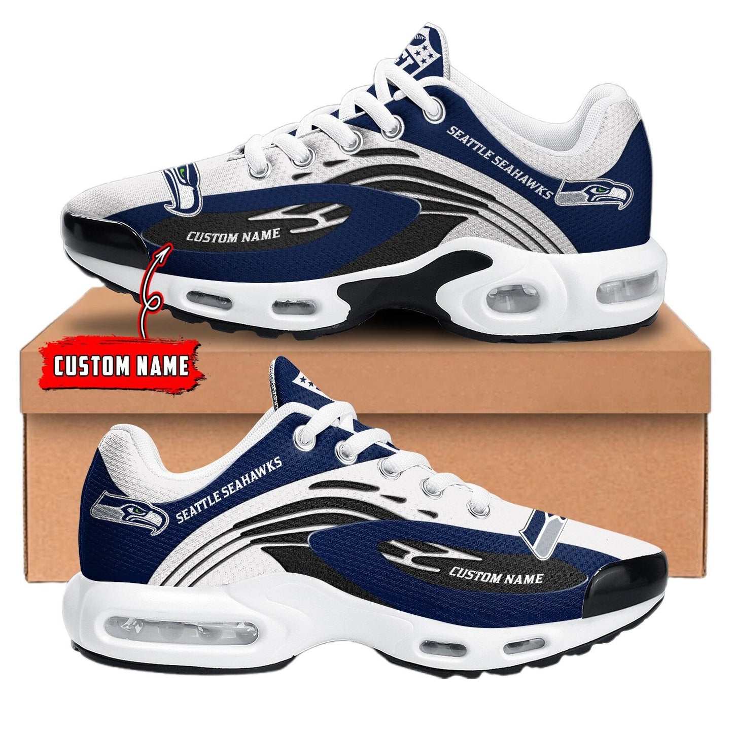 Seattle Seahawks NFL Premium Customized Your Name | Sport Shoes