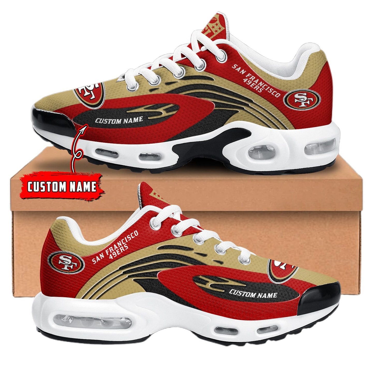 San Francisco 49ers NFL Premium Customized Your Name | Sport Shoes