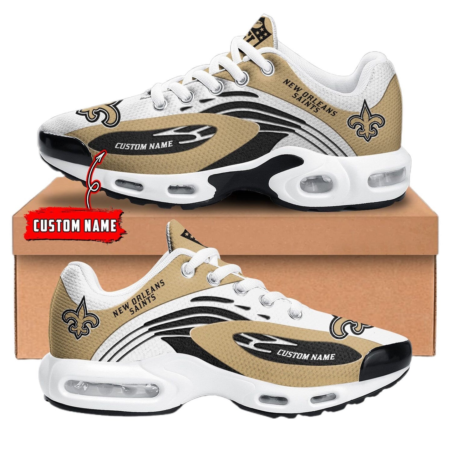 New Orleans Saints NFL Premium Customized Your Name | Sport Shoes