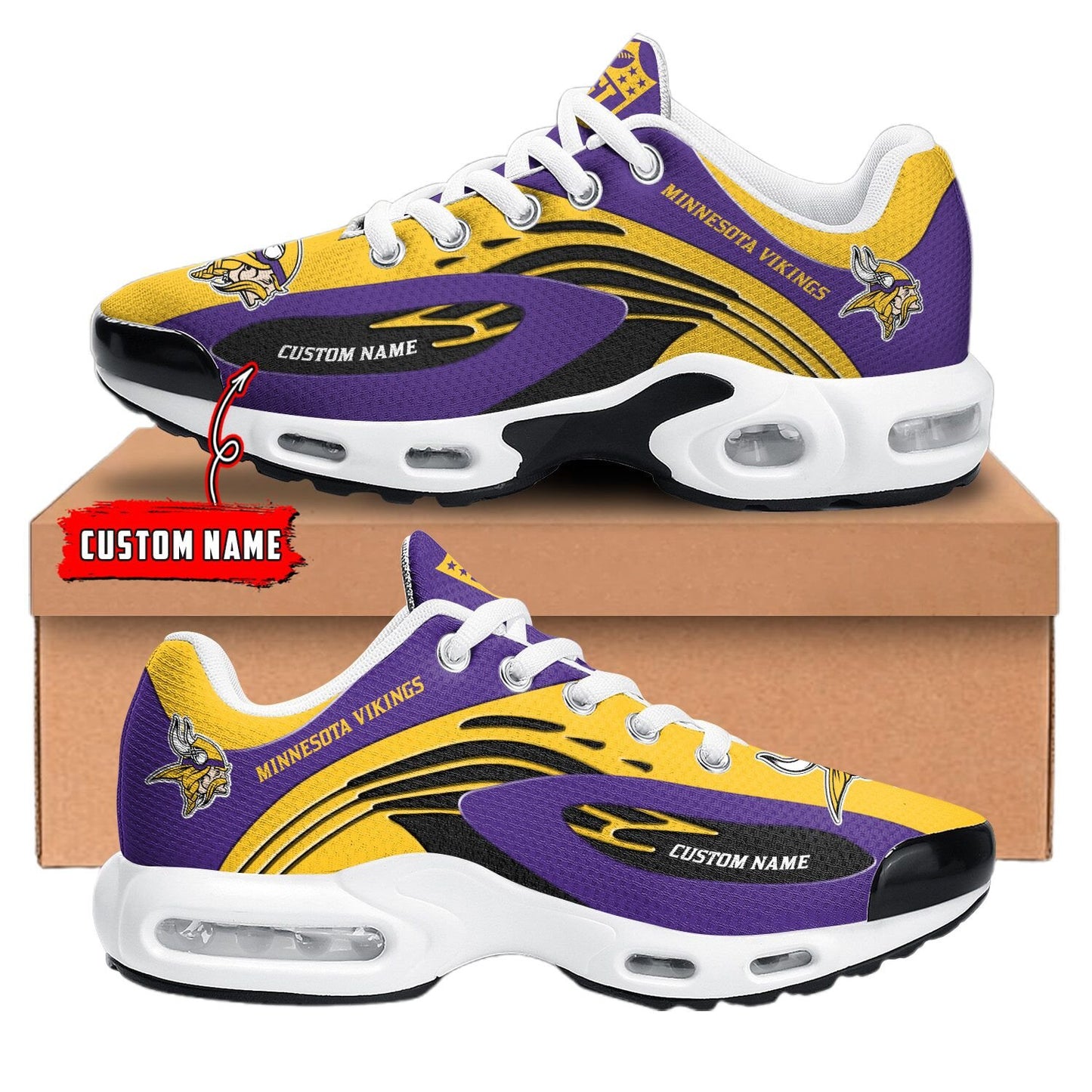 Minnesota Vikings NFL Premium Customized Your Name | Sport Shoes
