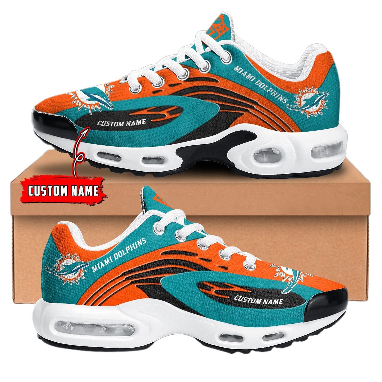 Miami Dolphins NFL Premium Customized Your Name | Sport Shoes