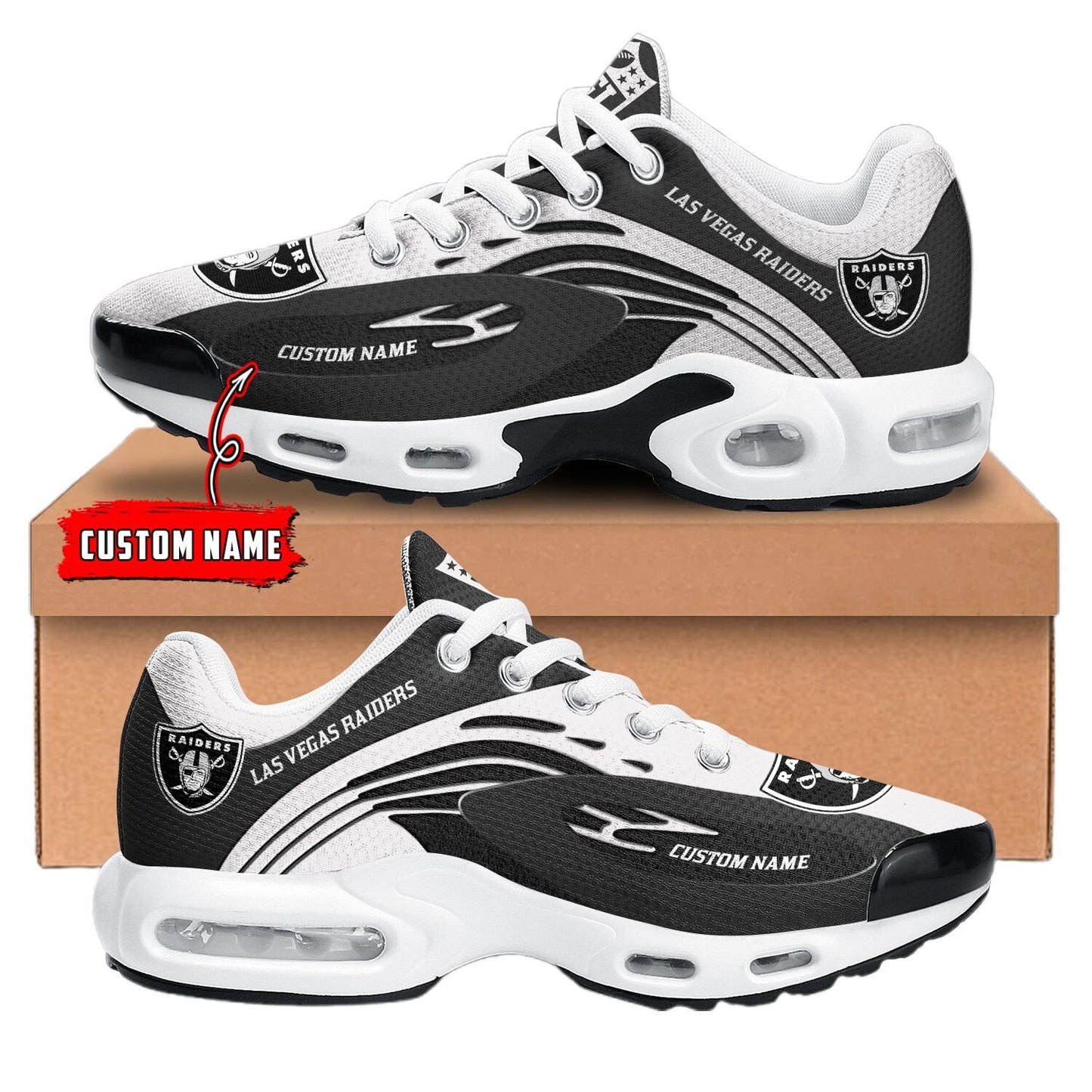 Las Vegas Raiders NFL Premium Customized Your Name | Sport Shoes