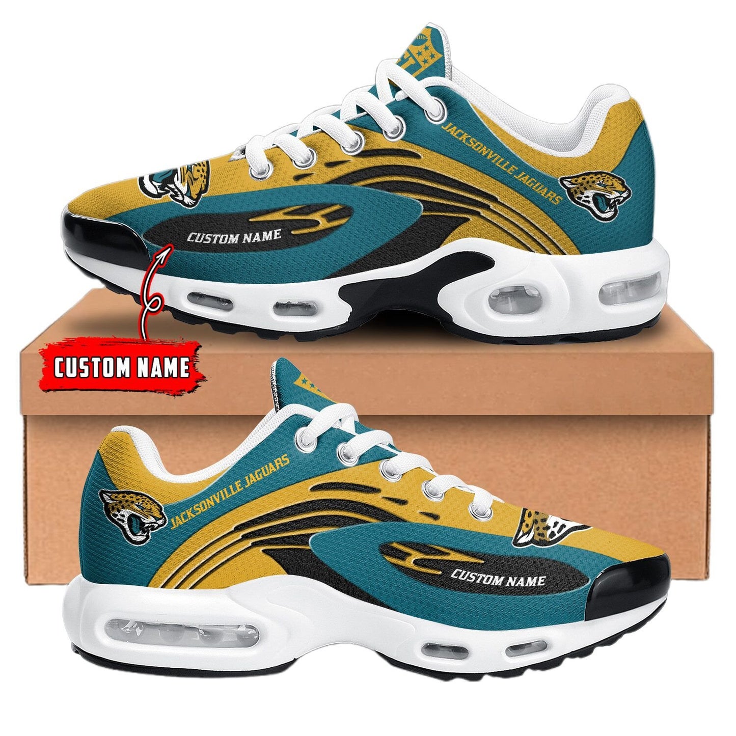 Jacksonville Jaguars NFL Premium Customized Your Name | Sport Shoes