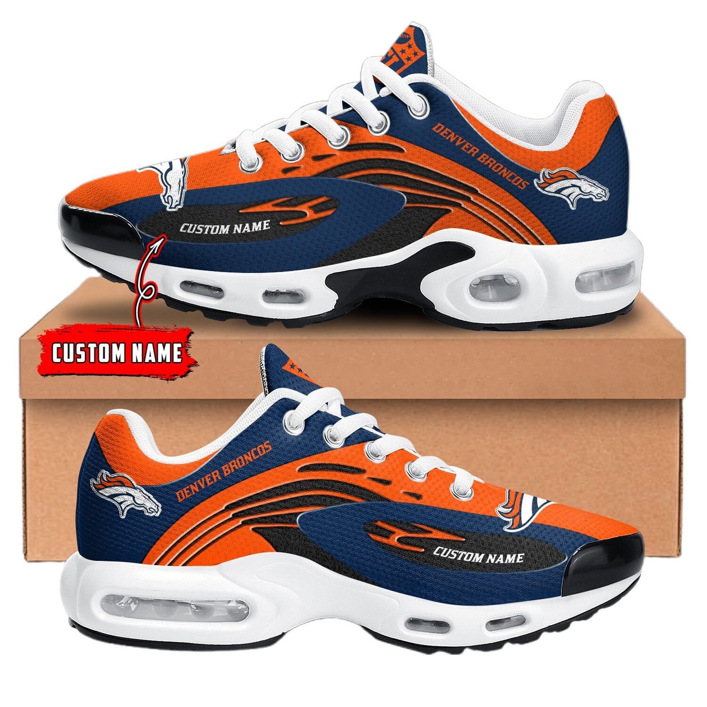 Denver Broncos NFL Premium Customized Your Name | Sport Shoes