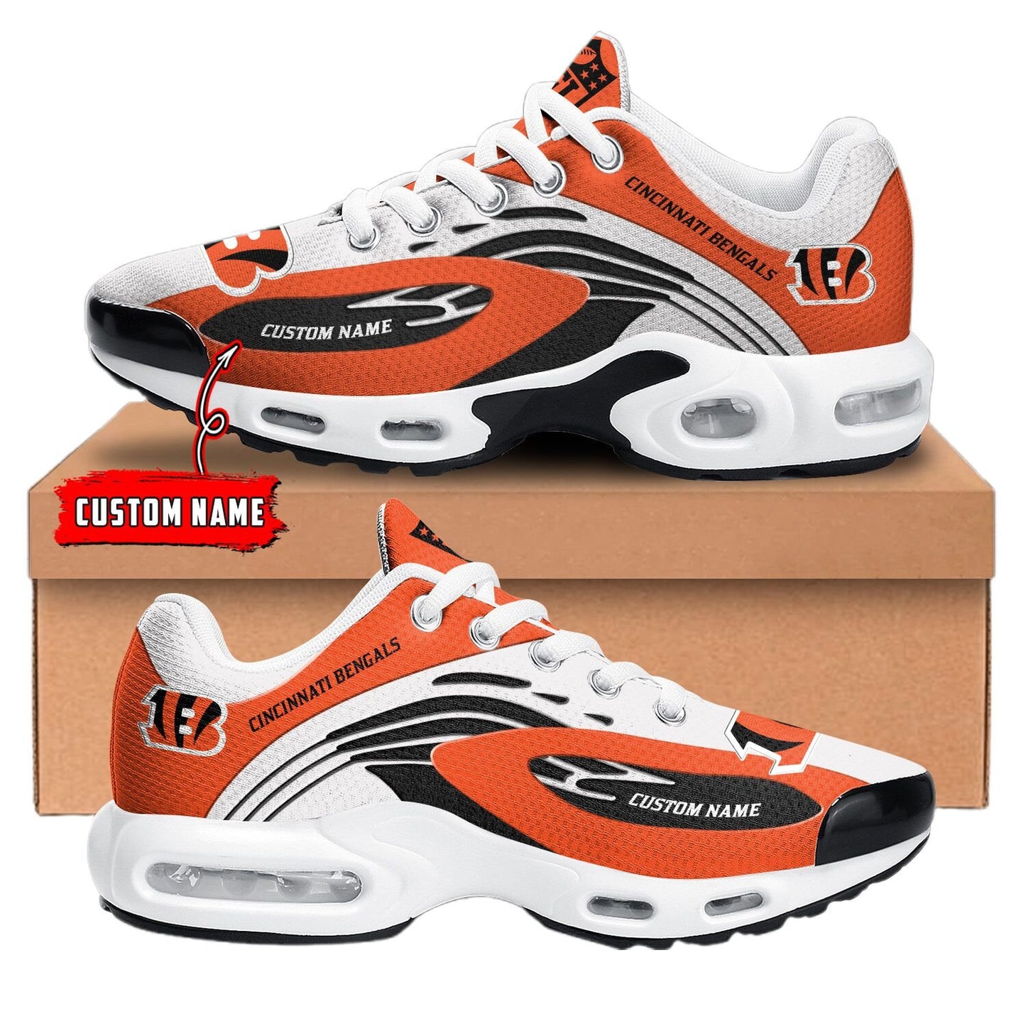 Cincinnati Bengals NFL Premium Customized Your Name | Sport Shoes