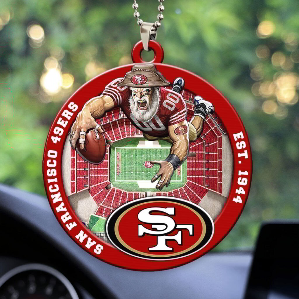 San Francisco 49ers Custom Acrylic Car Ornament