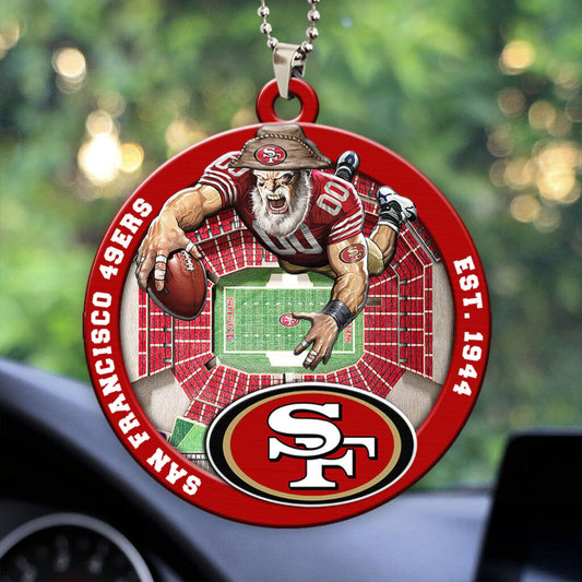 San Francisco 49ers Custom Acrylic Car Ornament