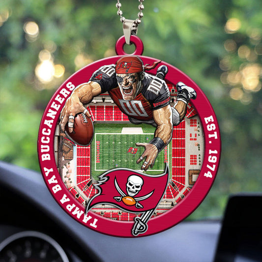 Tampa Bay Buccaneers Custom Acrylic Car Ornament